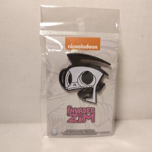 Invader Zim Dead Dib Skull Enamel Pin Official Nickelodeon Collectible Badge